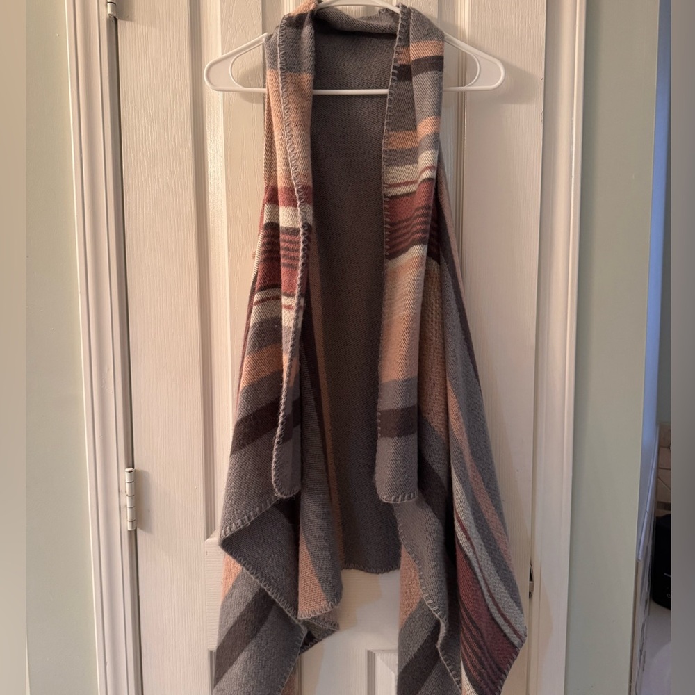 fab'rik Multicolor Striped Poncho